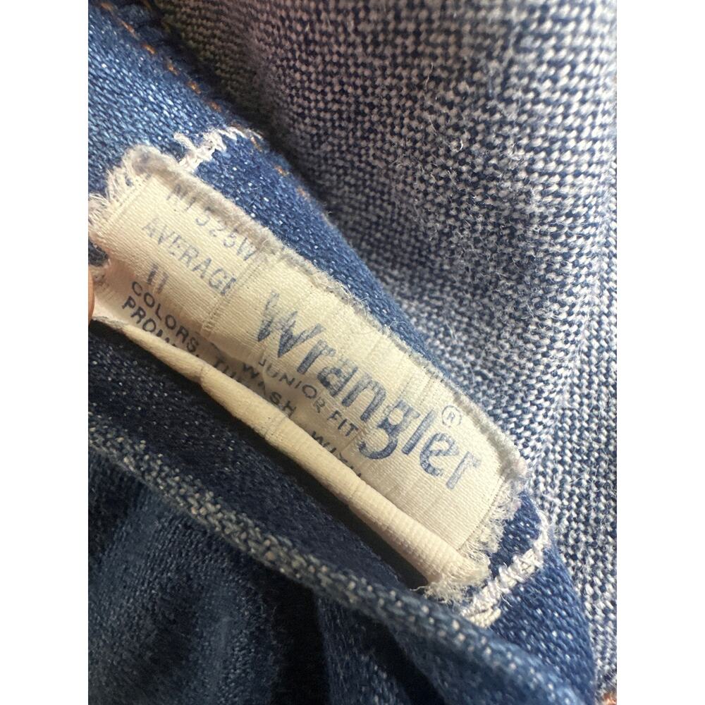 Vintage Wrangler Junior Fit Pony Pocket Jeans 27x30 USA Western 1970's Small - Picture 6 of 15